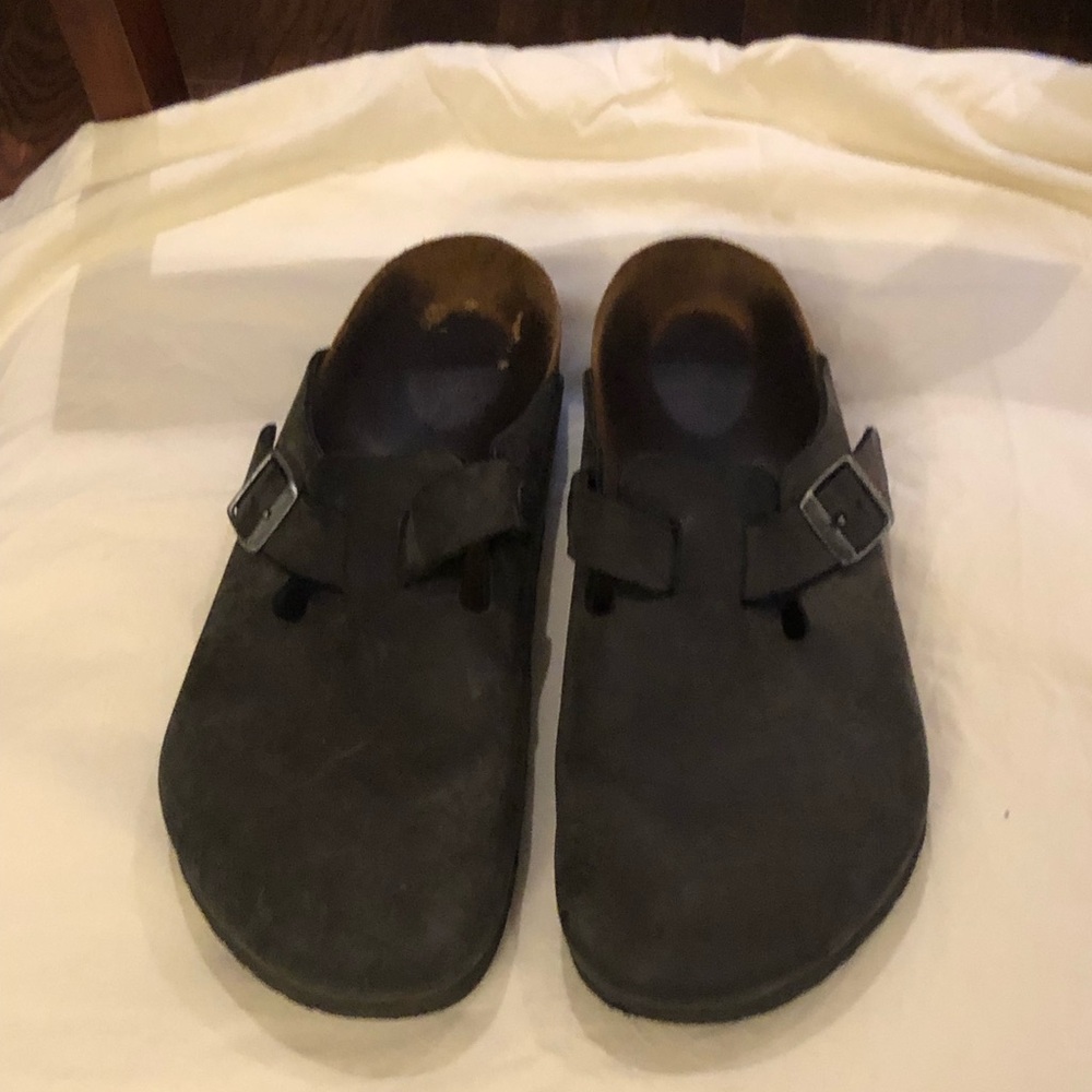 Women’s Black Suede Slip-On Birkenstocks